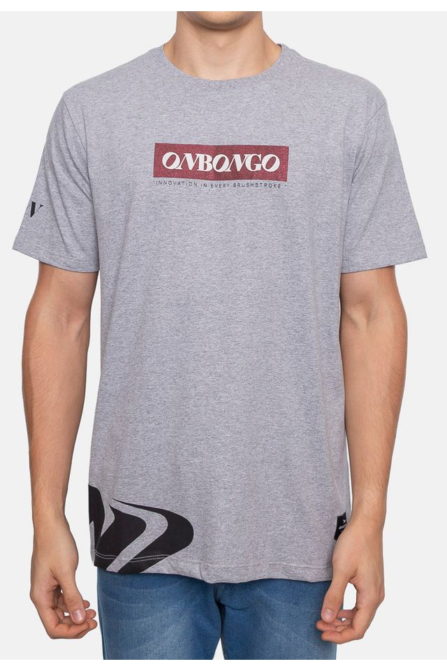 Camiseta-Onbongo-Estampada-Cinza