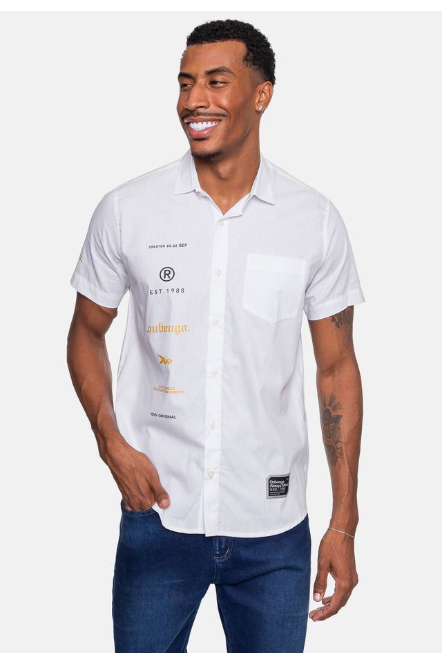 Camisa-Polo-Onbongo-Manga-Curta-Branca