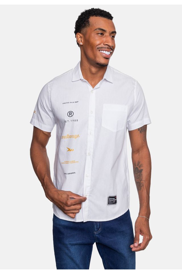 Camisa-Polo-Onbongo-Manga-Curta-Branca
