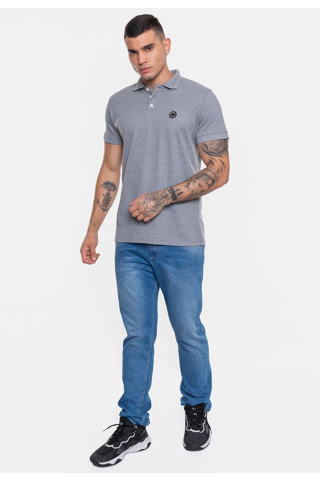 Camisa-Polo-Onbongo-Piquet-Masculina-Sign-Cinza-Mescla