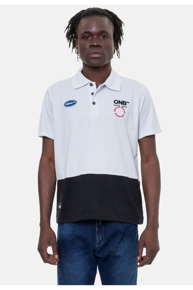 Camisa-Polo-Onbongo-Masculina-Branca Camisa-Polo-Onbongo-Masculina-Branca
