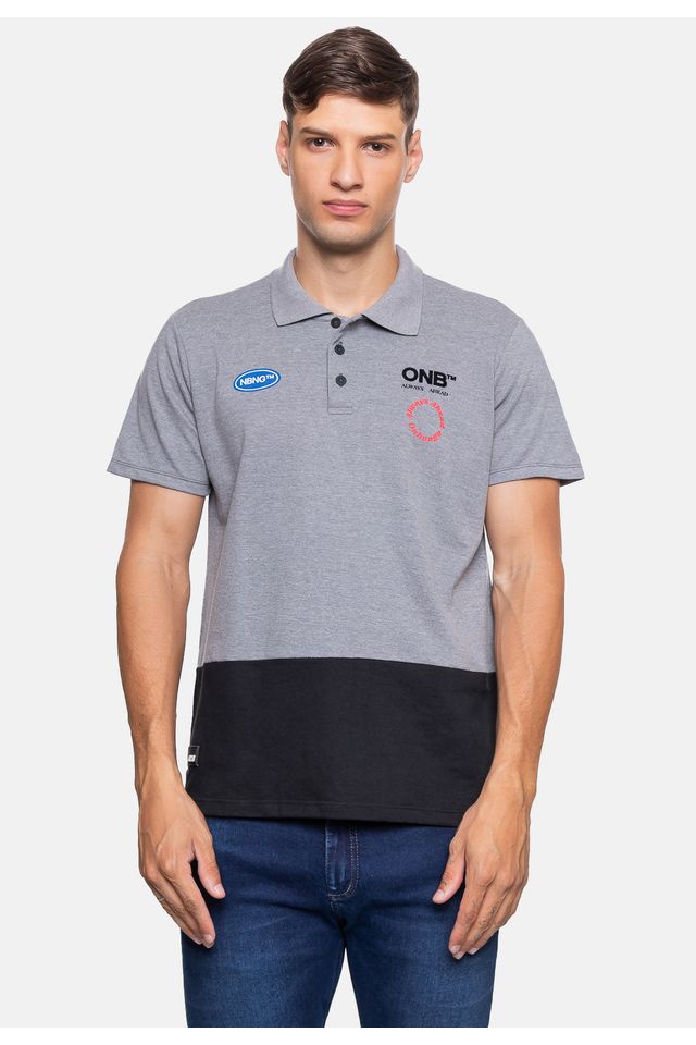 Camisa-Polo-Onbongo-Masculina-Cinza Camisa-Polo-Onbongo-Masculina-Cinza