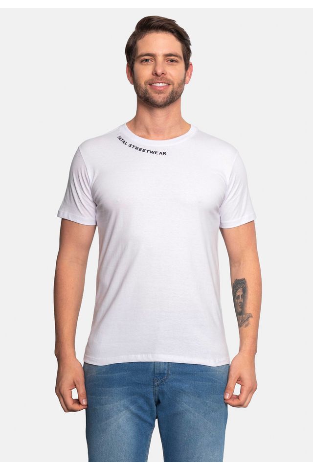 Camiseta-Fatal-Estampada-Branca Camiseta-Fatal-Estampada-Branca