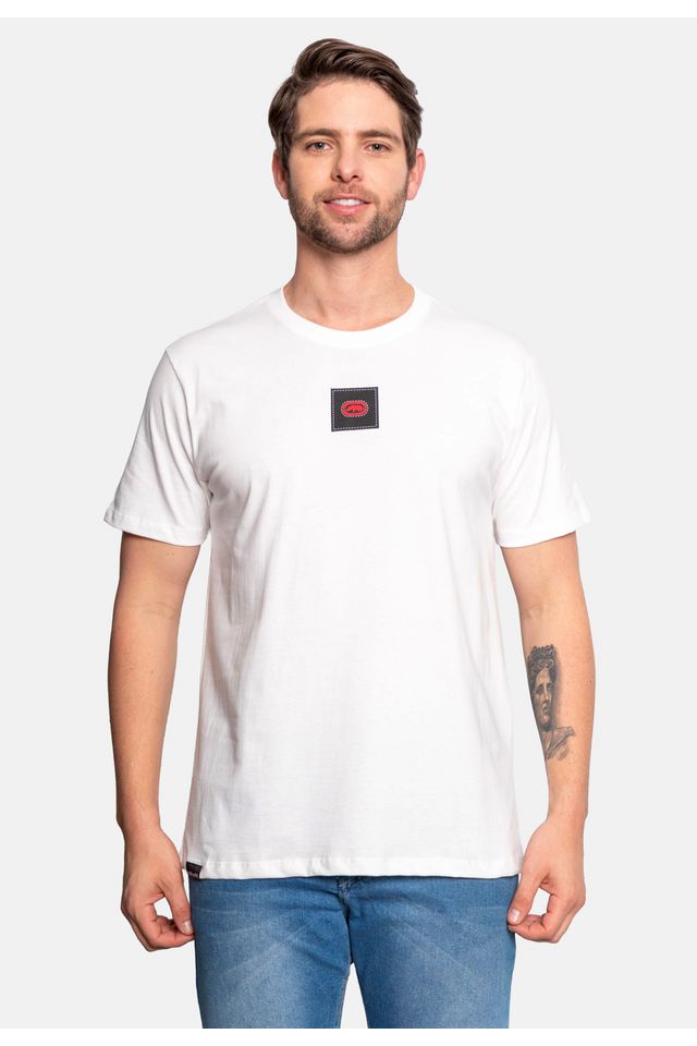 Camiseta-Ecko-Estampada-Branca