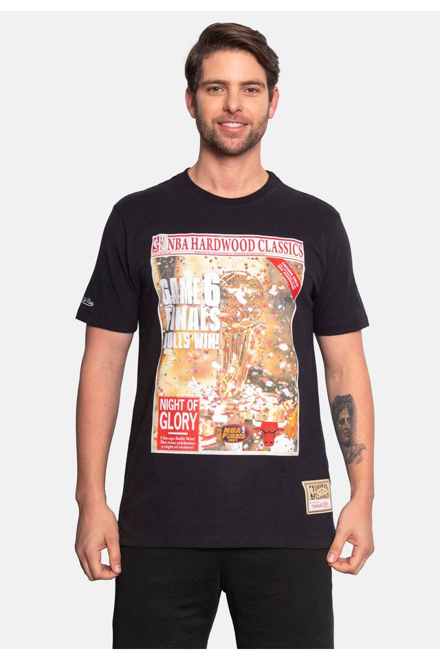 Camiseta-Mitchell---Ness-Especial-Chicago-Bulls-Night-of-Glory-Preta Camiseta-Mitchell---Ness-Especial-Chicago-Bulls-Night-of-Glory-Preta
