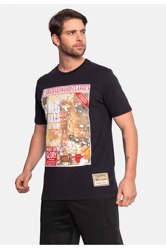 Camiseta-Mitchell---Ness-Especial-Chicago-Bulls-Night-of-Glory-Preta