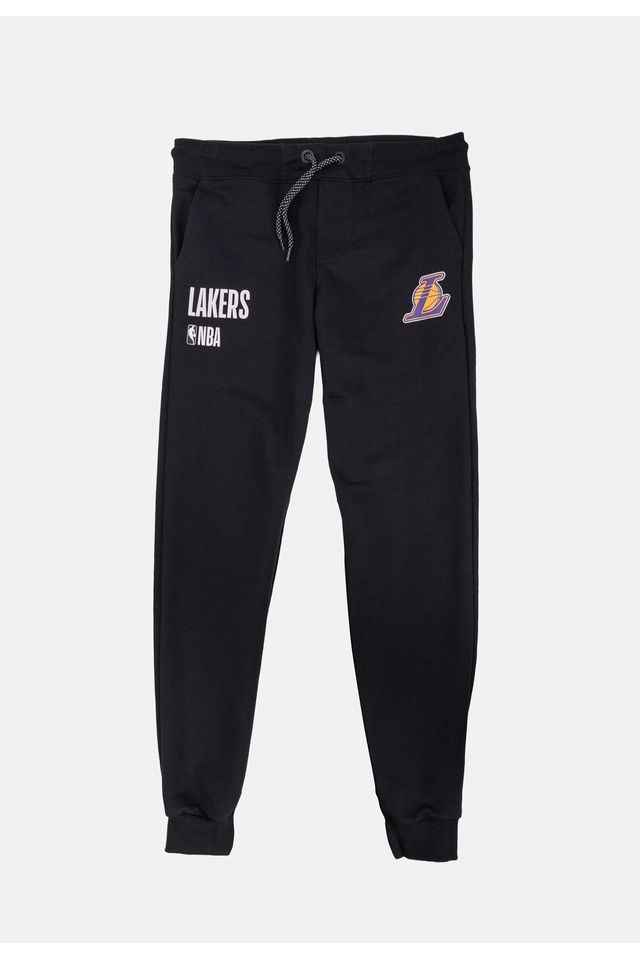 Calca-NBA-Moletom-Infantil-Los-Angeles-Lakers-Preta