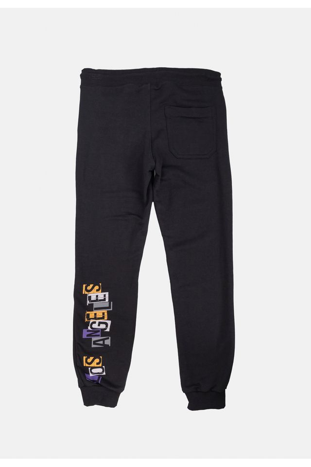 Calca-NBA-Moletom-Infantil-Los-Angeles-Lakers-Preta