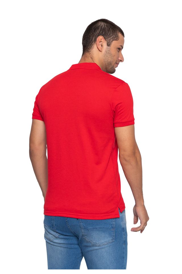 Camisa-Polo-Ecko-Piquet-Vermelha