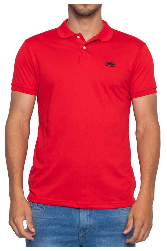 Camisa-Polo-Ecko-Piquet-Vermelha