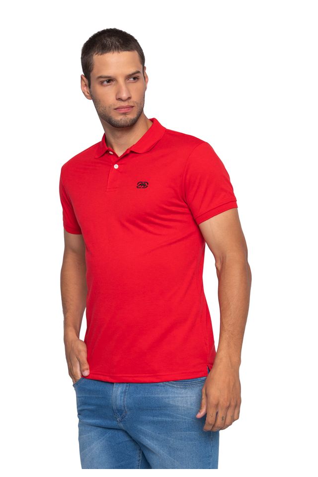 Camisa-Polo-Ecko-Piquet-Vermelha