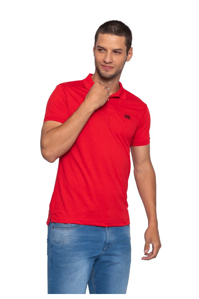 Camisa-Polo-Ecko-Piquet-Vermelha