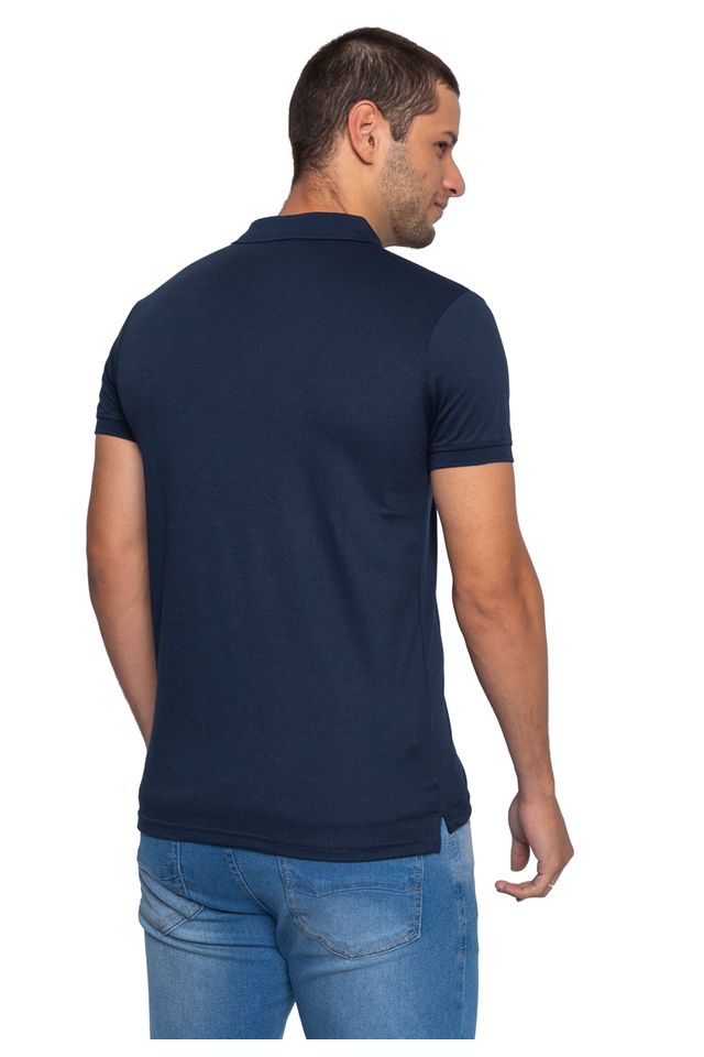 Camisa-Polo-Ecko-Piquet-Azul-Marinho
