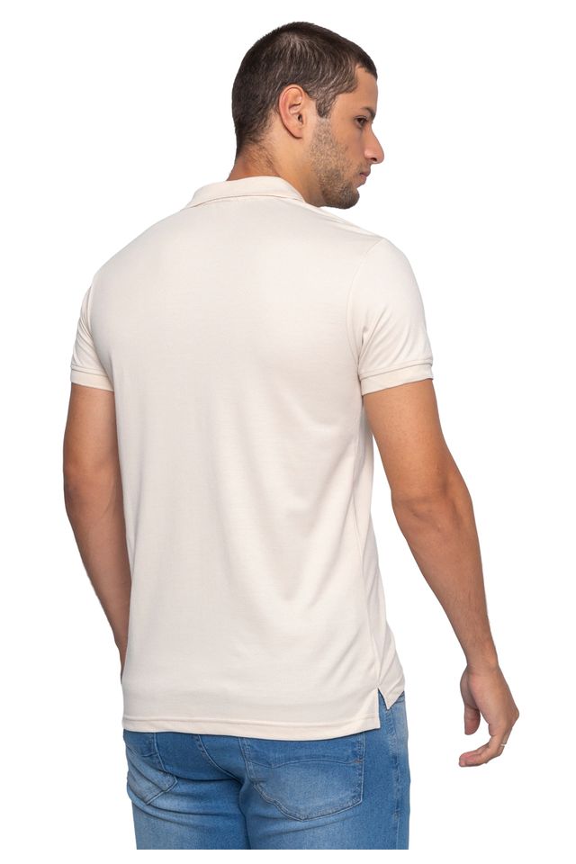 Camisa-Polo-Ecko-Piquet-Areia