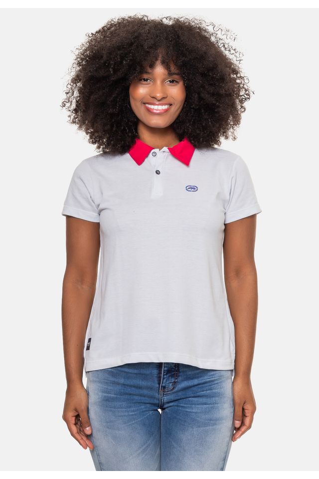 Camisa-Polo-Ecko-Masculina-Branca Camisa-Polo-Ecko-Masculina-Branca