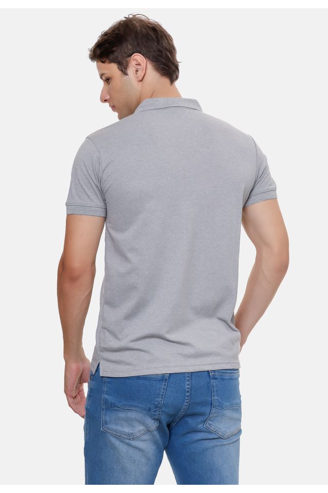 Camisa-Polo-Fatal-Piquet-Cinza