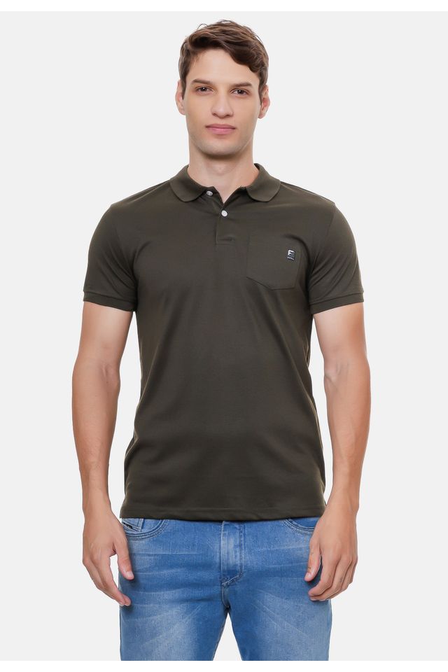 Camisa-Polo-Fatal-Piquet-Verde Camisa-Polo-Fatal-Piquet-Verde