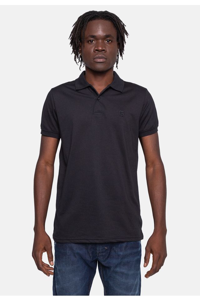 Camisa-Polo-Fatal-Piquet-Preta