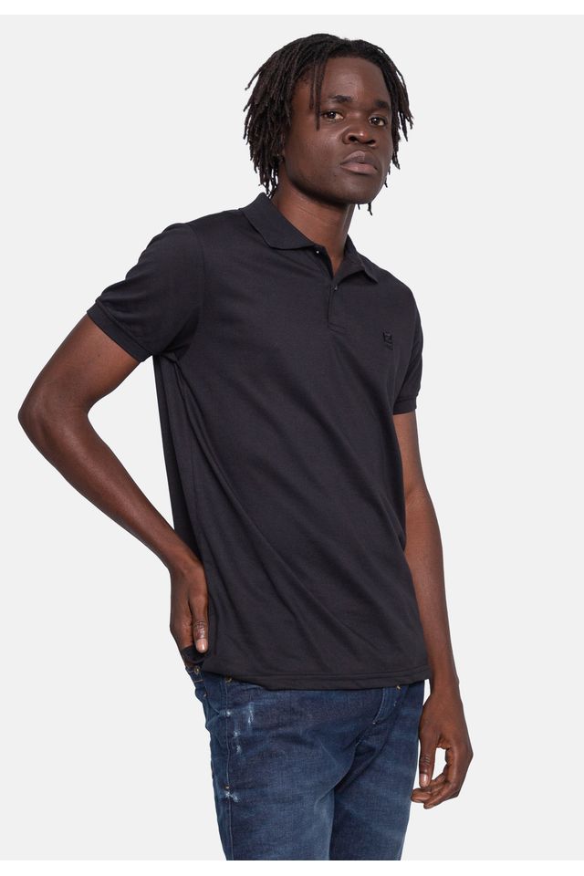 Camisa-Polo-Fatal-Piquet-Preta