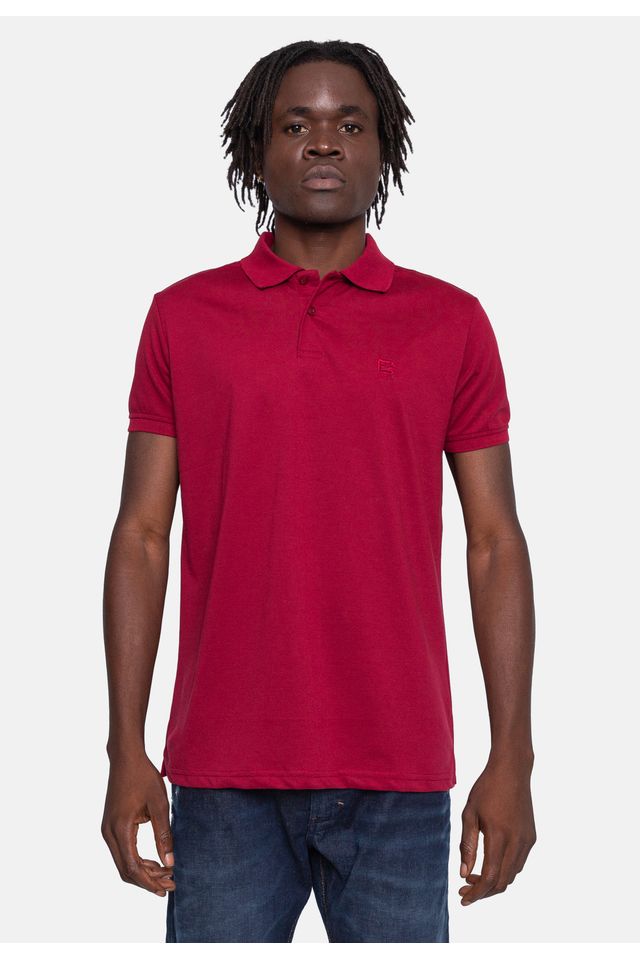 Camisa-Polo-Fatal-Piquet-Vinho Camisa-Polo-Fatal-Piquet-Vinho