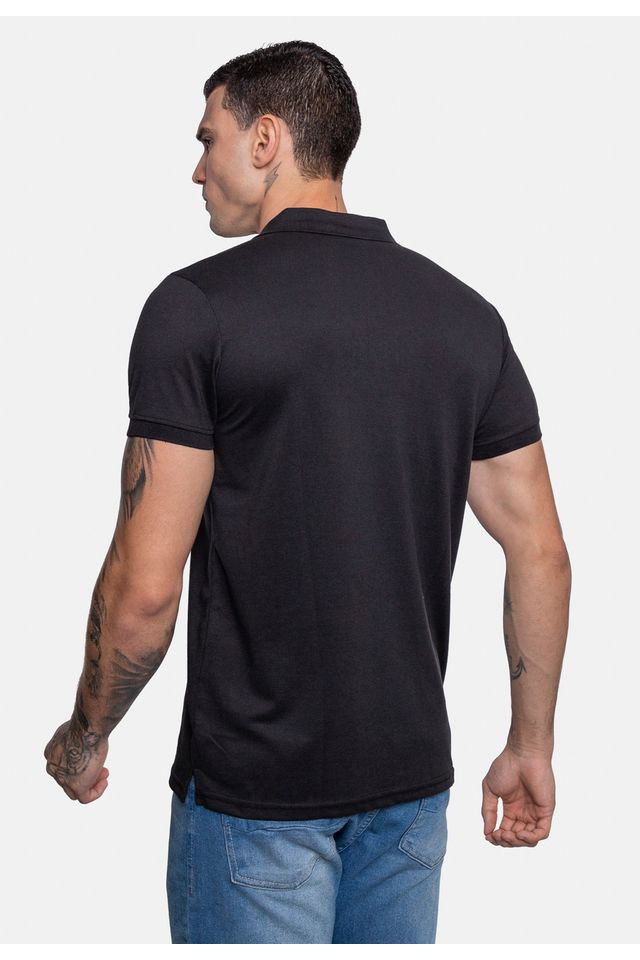 Camisa-Polo-Fatal-Piquet-Preta