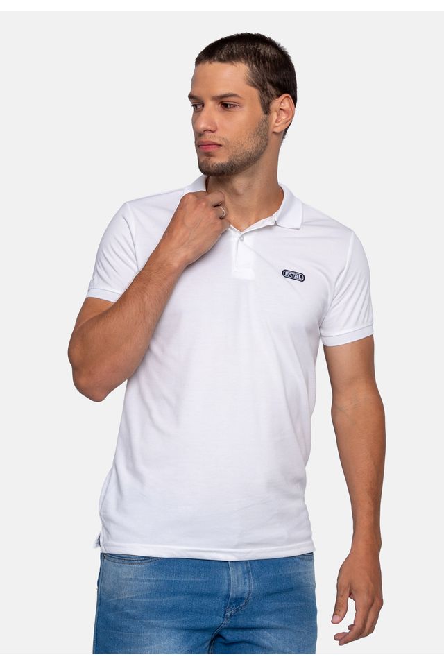 Camisa-Polo-Fatal-Piquet-Branca