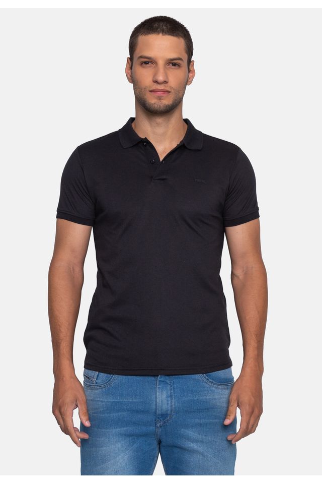 Camisa-Polo-Fatal-Piquet-Preta Camisa-Polo-Fatal-Piquet-Preta