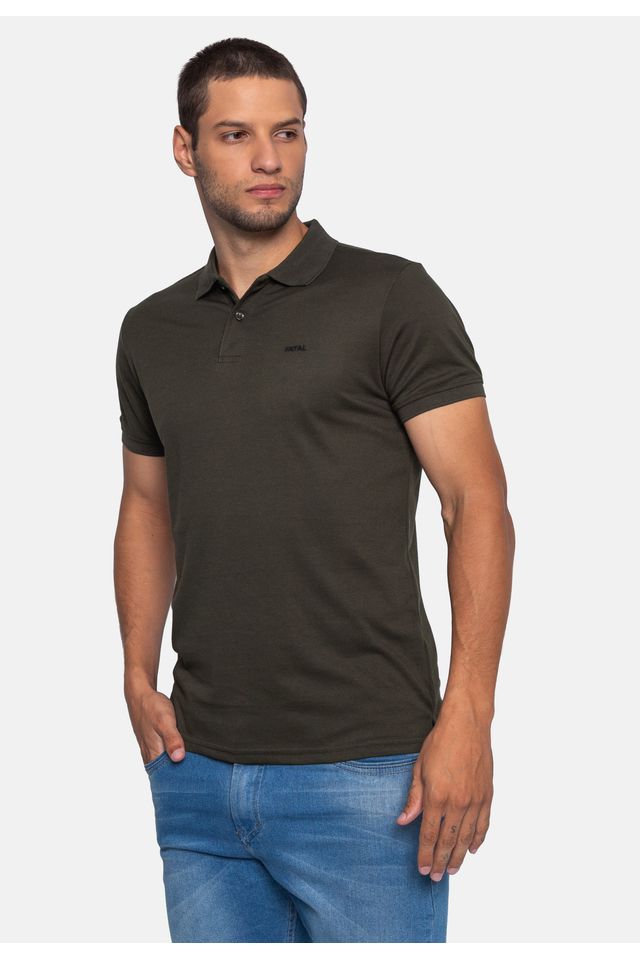Camisa-Polo-Fatal-Piquet-Verde-Militar