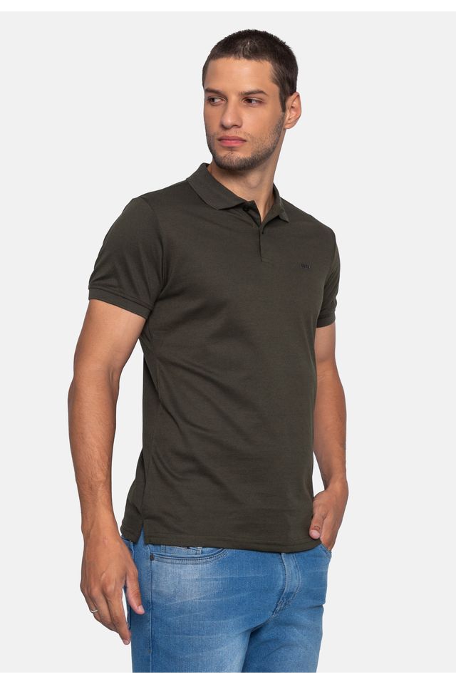 Camisa-Polo-Fatal-Piquet-Verde-Militar