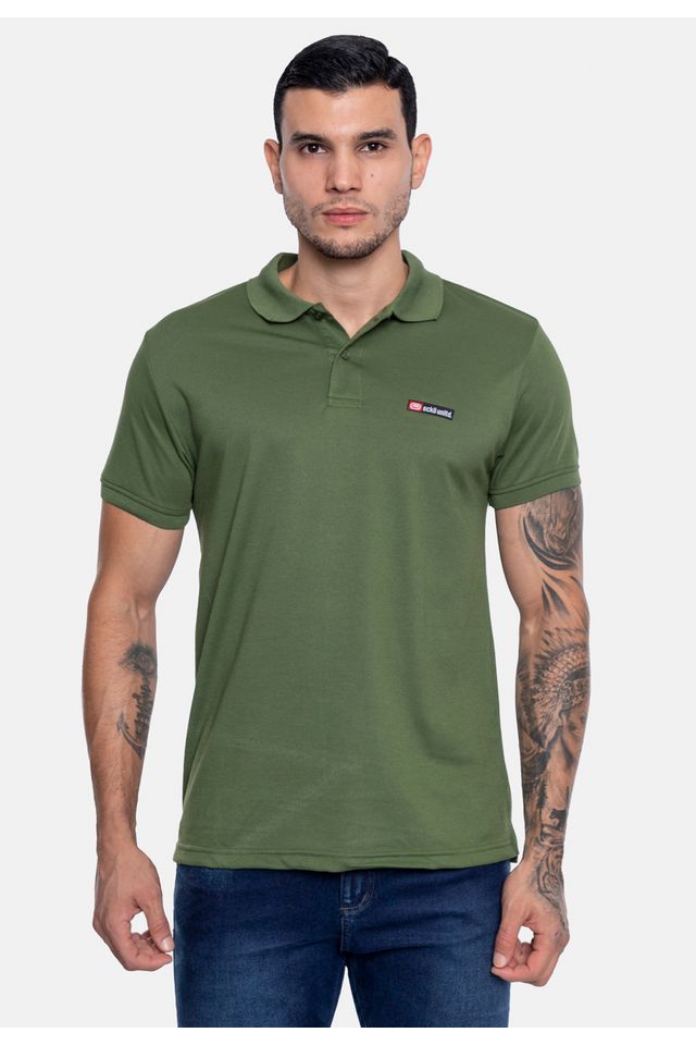 Camisa-Polo-Ecko-Piquet-Verde Camisa-Polo-Ecko-Piquet-Verde