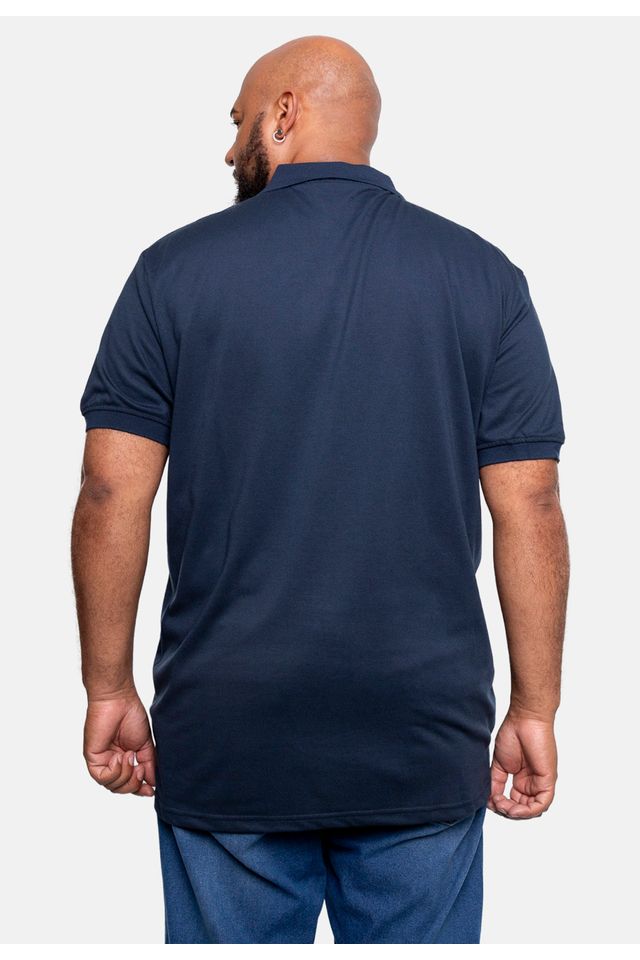 Camisa-Polo-Ecko-Piquet-Plus-Size-Azul-Marinho