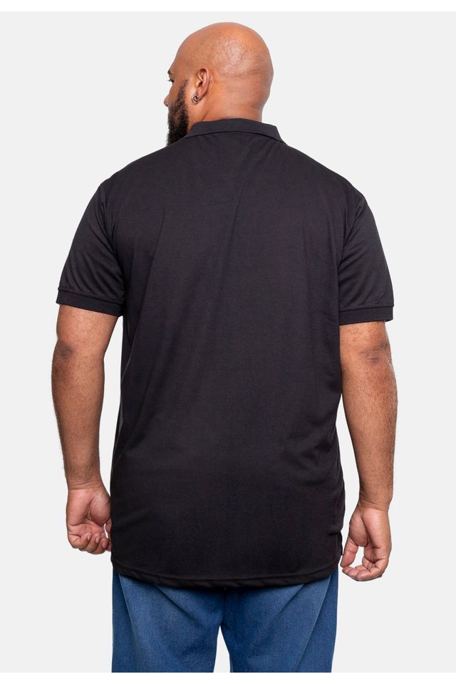 Camisa-Polo-Ecko-Piquet-Plus-Size-Preta