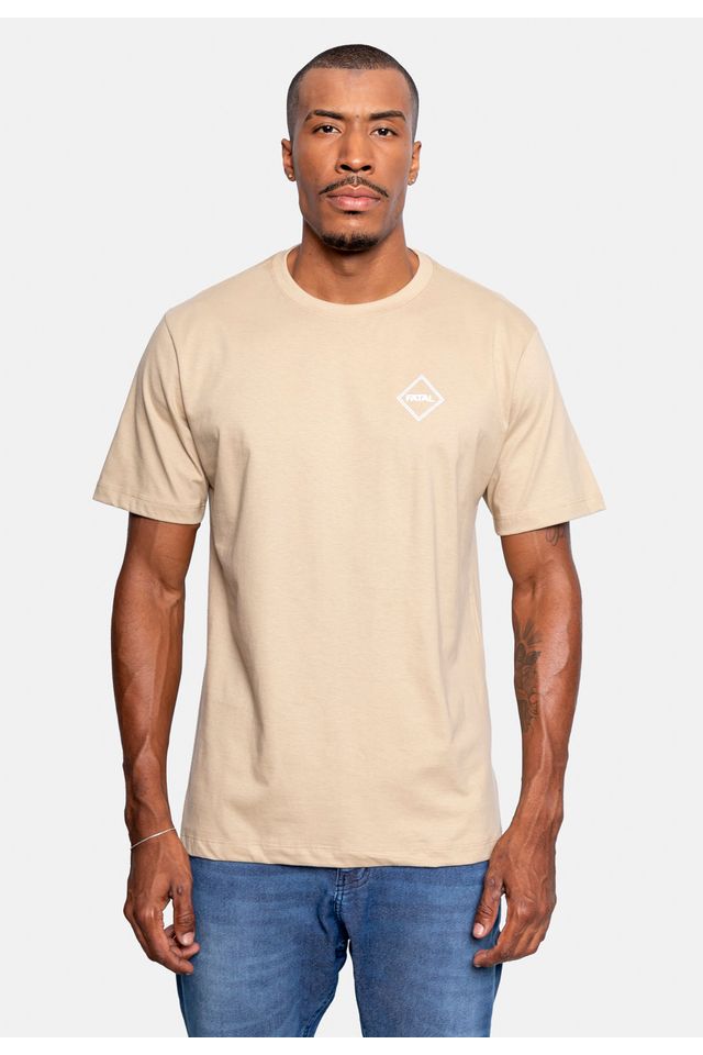 Camiseta-Fatal-Estampada-Bege