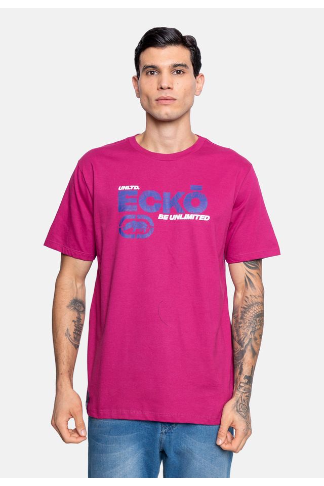 Camiseta-Ecko-Estampada-Vinho Camiseta-Ecko-Estampada-Vinho