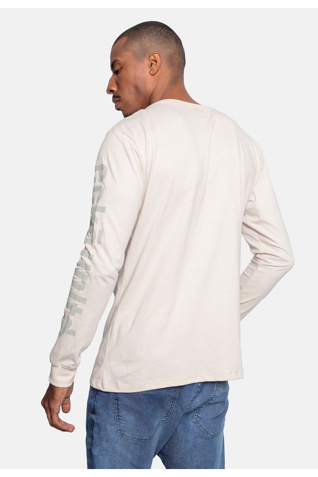 Camiseta-Ecko-Manga-Longa-Areia