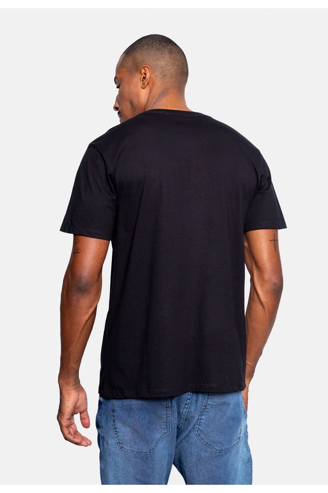 Camiseta-Ecko-Estampada-Preta