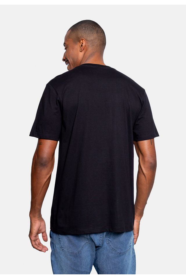 Camiseta-Ecko-Estampada-Preta