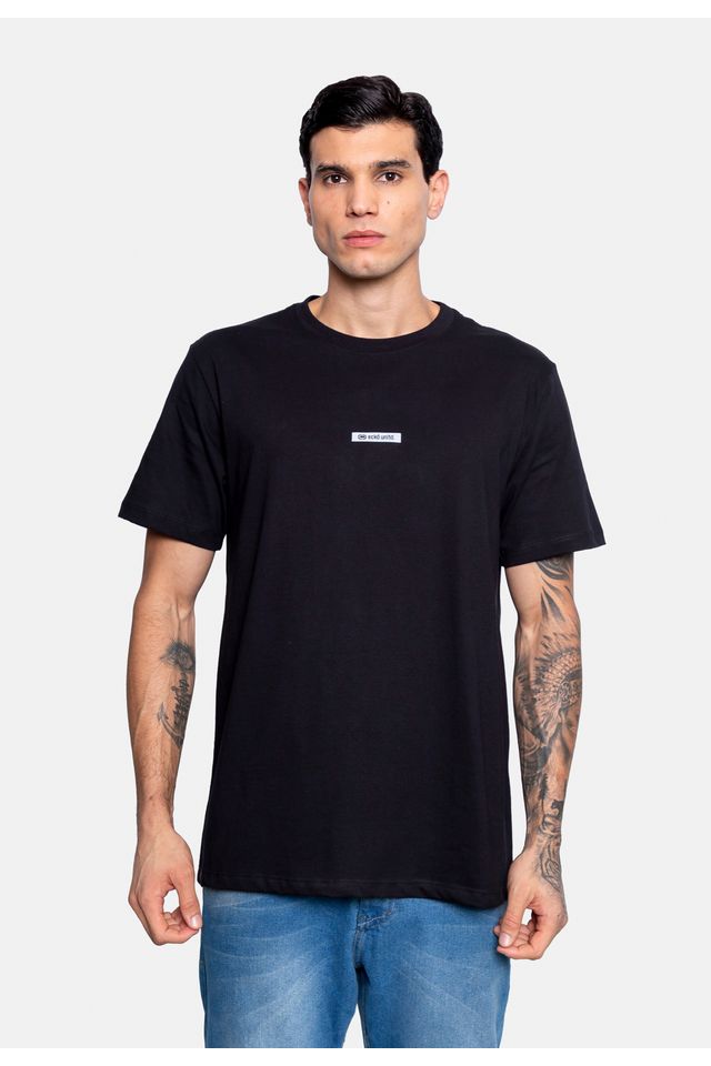 Camiseta-Ecko-Estampada-Preta