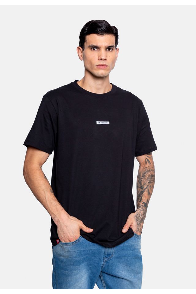 Camiseta-Ecko-Estampada-Preta