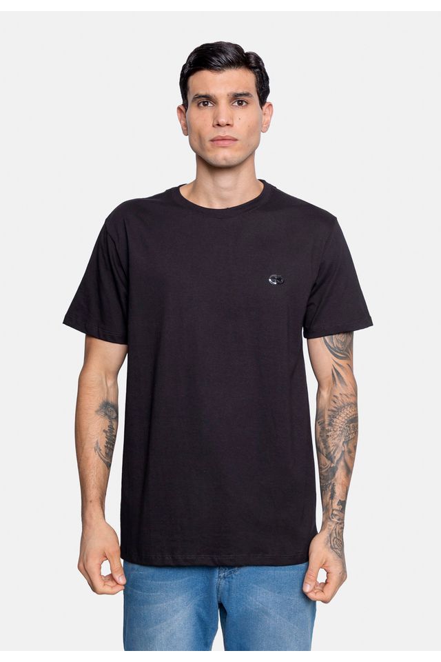 Camiseta-Ecko-Estampada-Preta