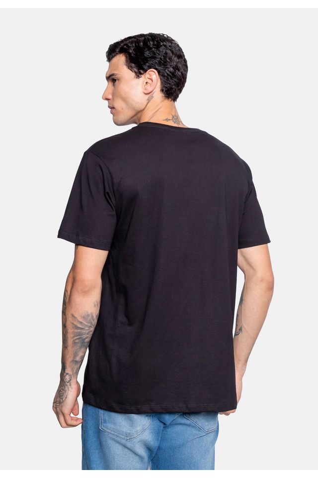 Camiseta-Ecko-Estampada-Preta