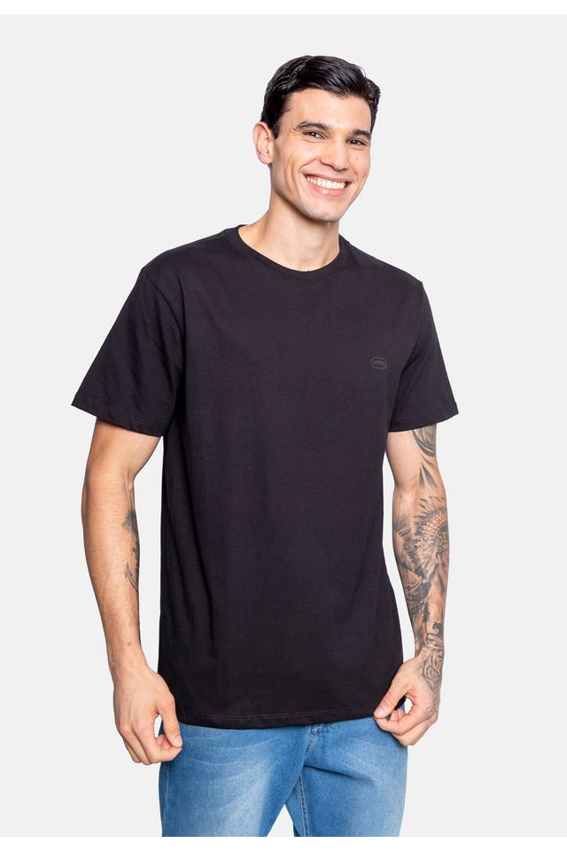 Camiseta-Ecko-Estampada-Preta
