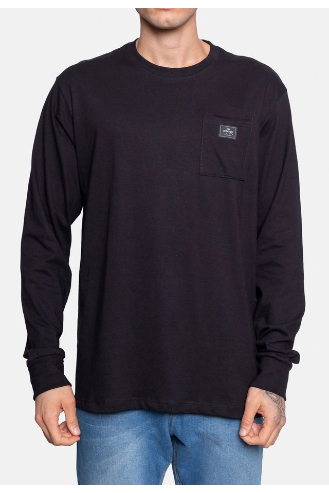 Camiseta-Onbongo-Manga-Longa-Preta