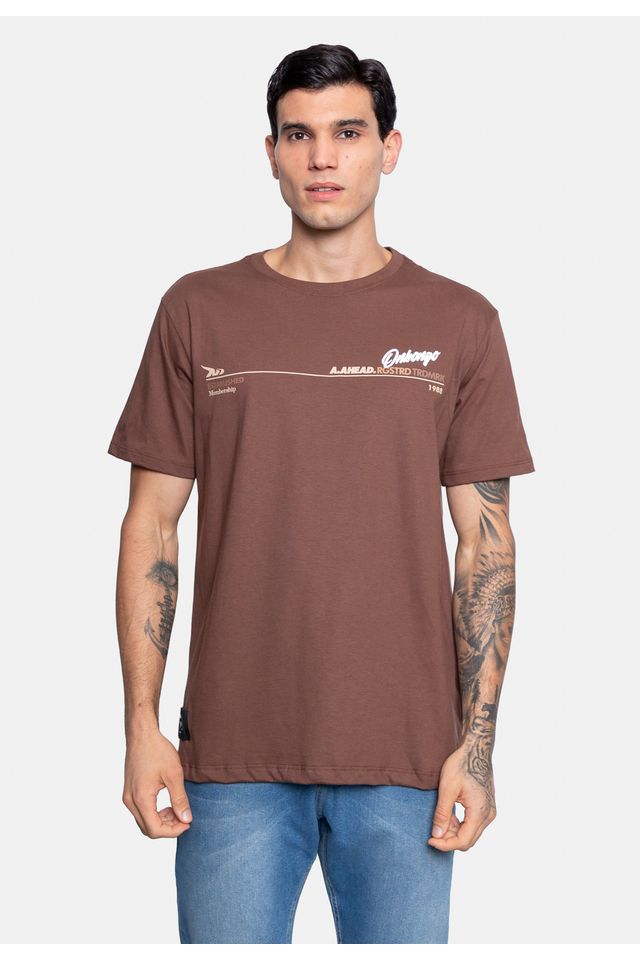 Camiseta-Onbongo-Estampada-Marrom