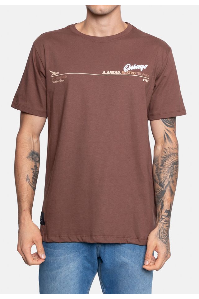 Camiseta-Onbongo-Estampada-Marrom