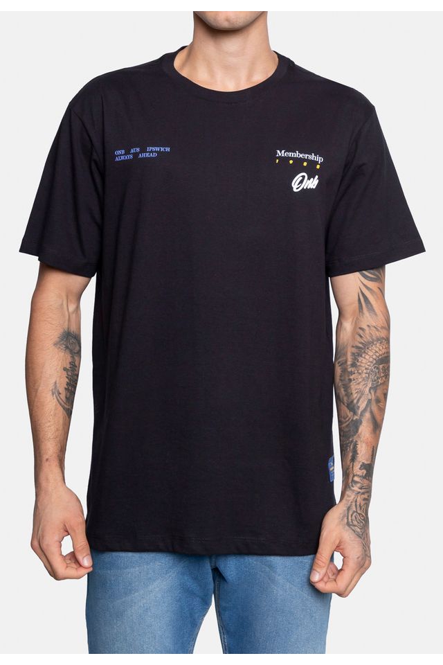 Camiseta-Onbongo-Estampada-Preta