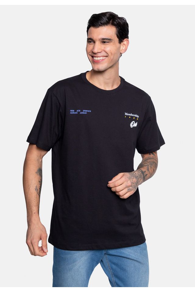 Camiseta-Onbongo-Estampada-Preta