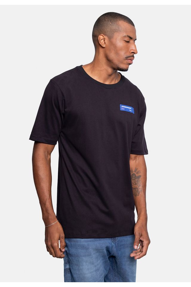 Camiseta-Onbongo-Estampada-Preta