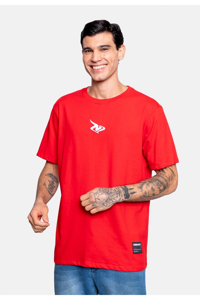 Camiseta-Onbongo-Estampada-Vermelha
