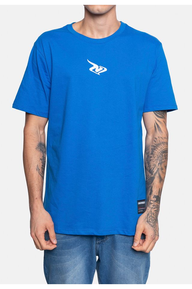 Camiseta-Onbongo-Estampada-Azul